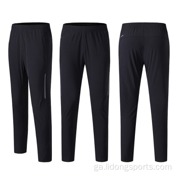 Oiliúint chompordach tapaidh tirim pants rianta jogger